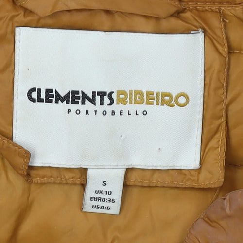 Clements Ribeiro Women's Brown Puffer Jacket Size S