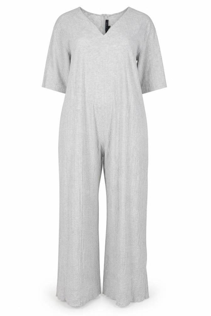 Front view of French Connection Women's Grey XL Jumpsuit