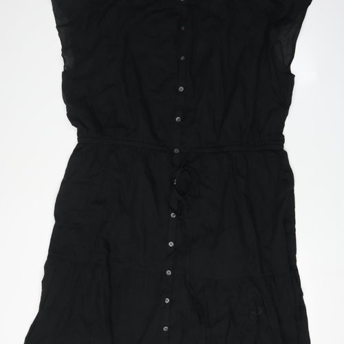 GAP Women's Black Button Dress XL