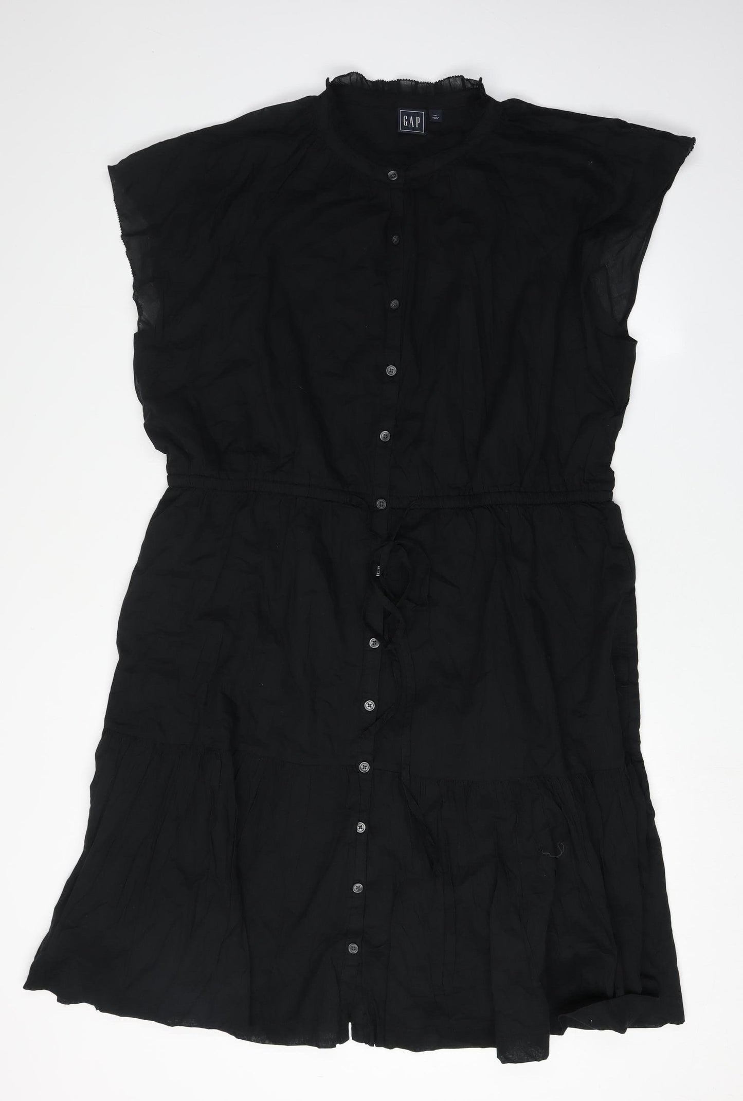 GAP Women's Black Button Dress XL