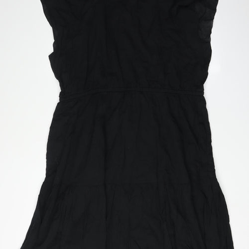 GAP Women's Black Button Dress XL