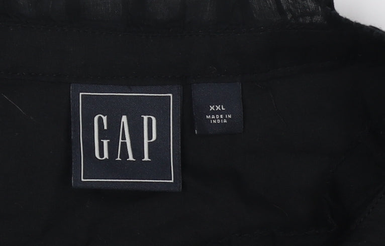 GAP Women's Black Button Dress XL