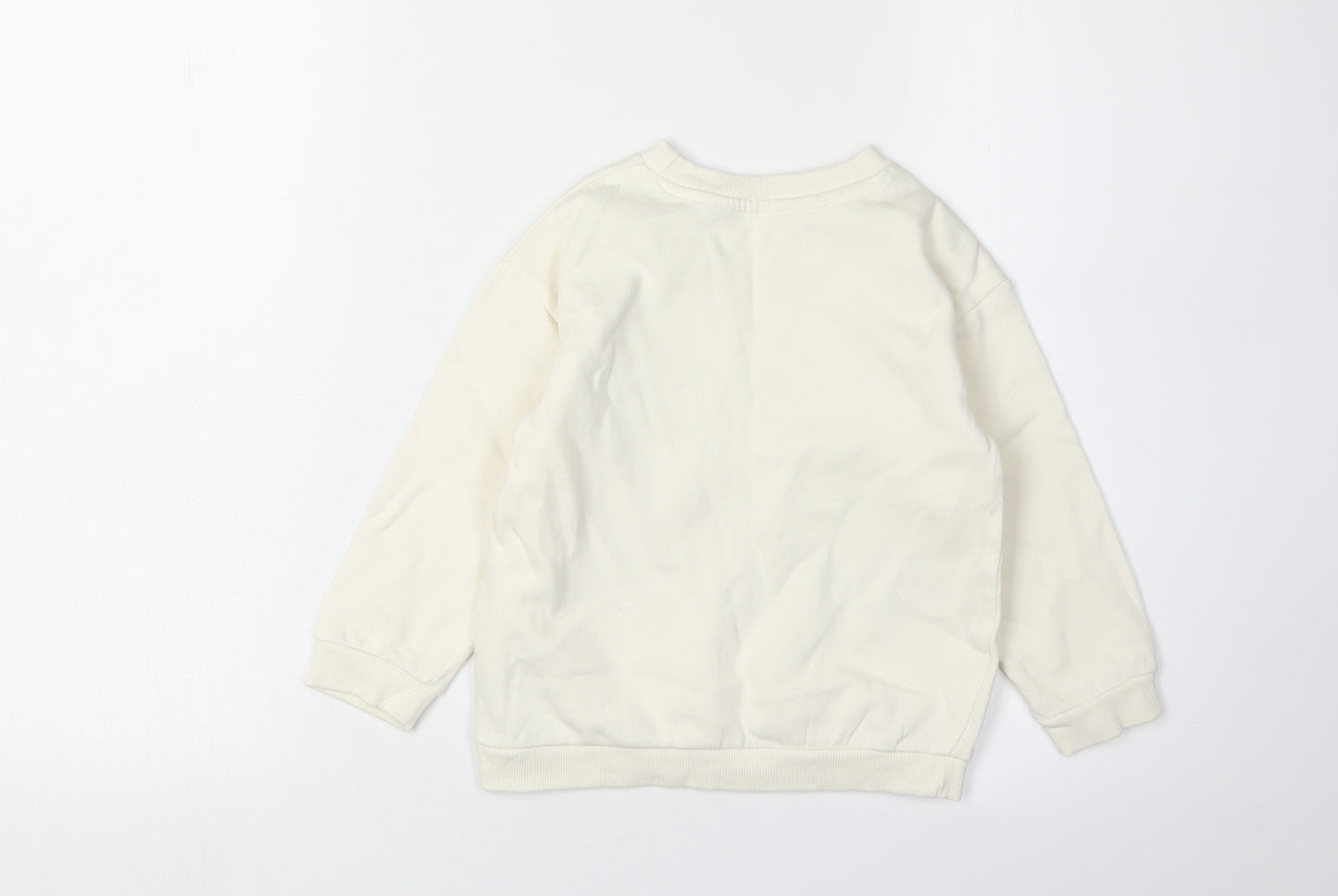 George Boys Lightning McQueen White Pullover Sweatshirt 2-3Y