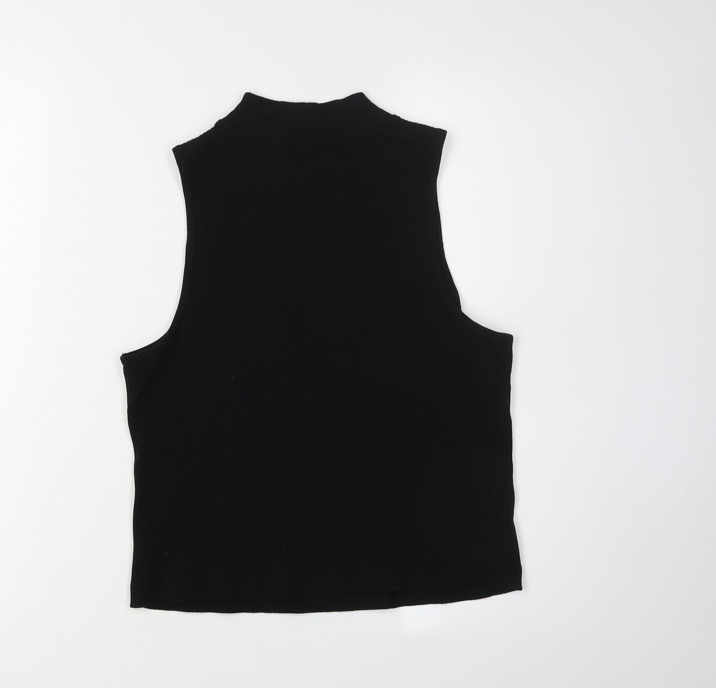 Old Navy Women's Black Mock Neck Tank Top L
