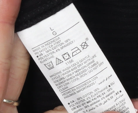 Old Navy Women's Black Mock Neck Tank Top L