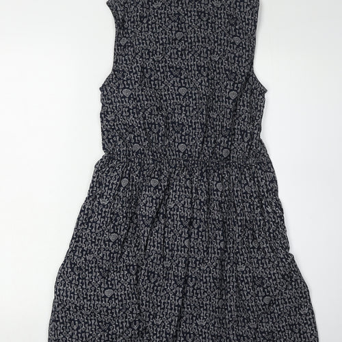 Jack Wills Women's Black Sleeveless Collared Dress