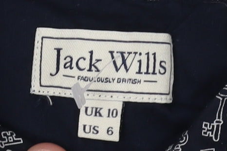 Jack Wills Women's Black Sleeveless Collared Dress