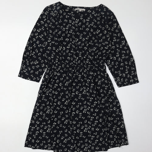 Gap Women's Black Floral Shift Dress XS