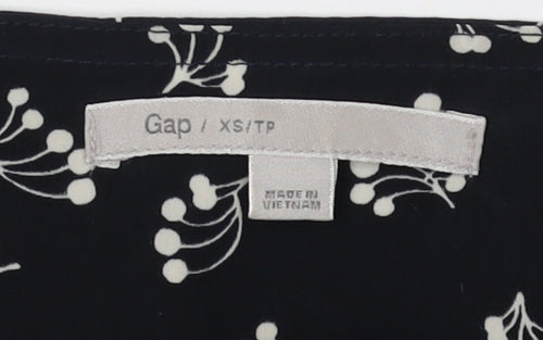 Gap Women's Black Floral Shift Dress XS