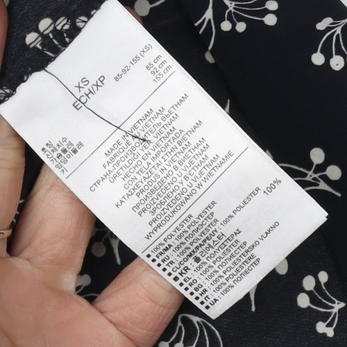 Gap Women's Black Floral Shift Dress XS