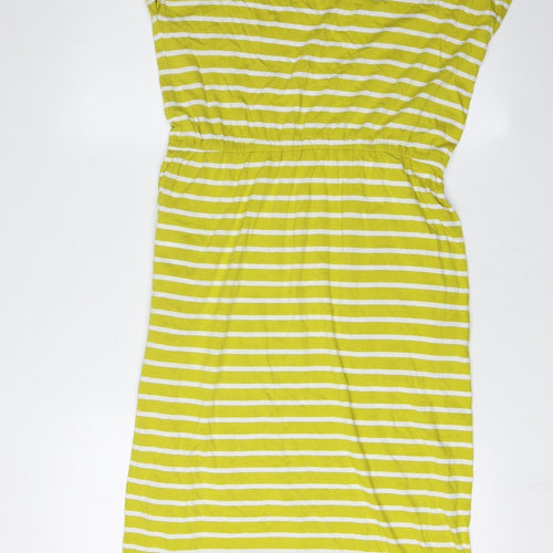 Boden Women's Yellow Shift Dress, Size 12, Striped