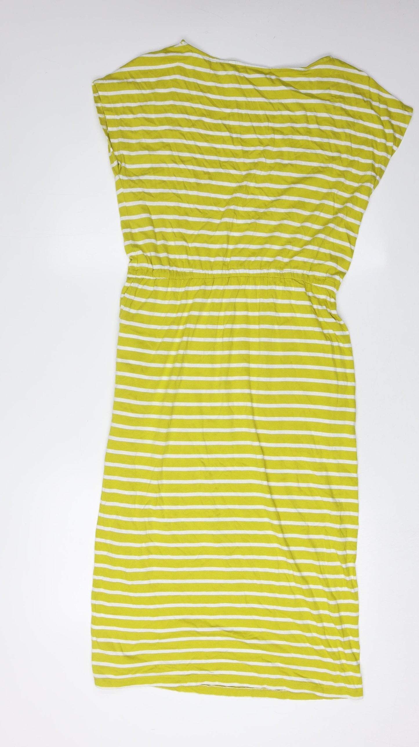 Boden Women's Yellow Shift Dress, Size 12, Striped
