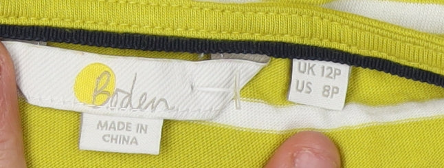 Boden Women's Yellow Shift Dress, Size 12, Striped