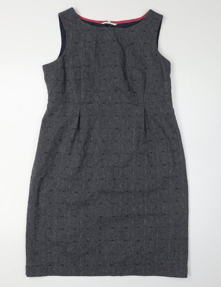 White Stuff Women's Grey Sheath Dress Size 14