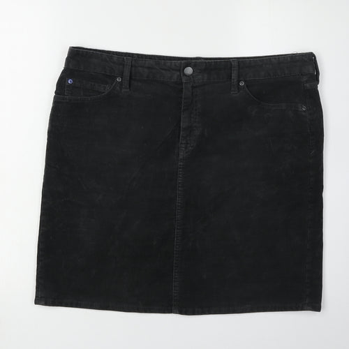 Gap Women's Black Corduroy Skirt Size 12