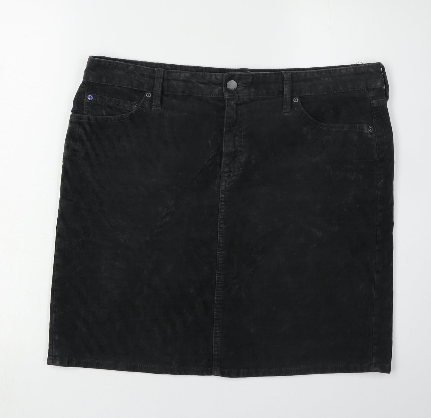 Gap Women's Black Corduroy Skirt Size 12