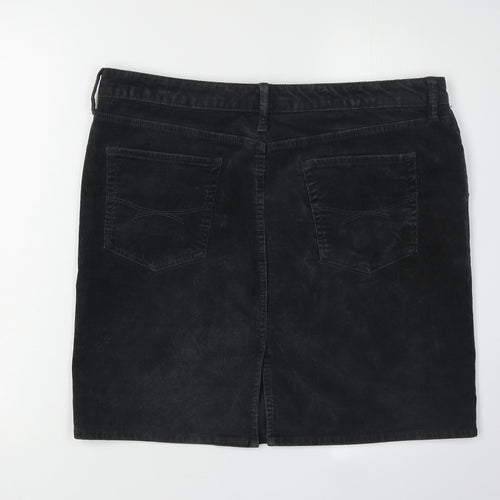 Gap Women's Black Corduroy Skirt Size 12