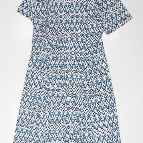 Cotton Traders Women's Blue Shirt Dress Size 14