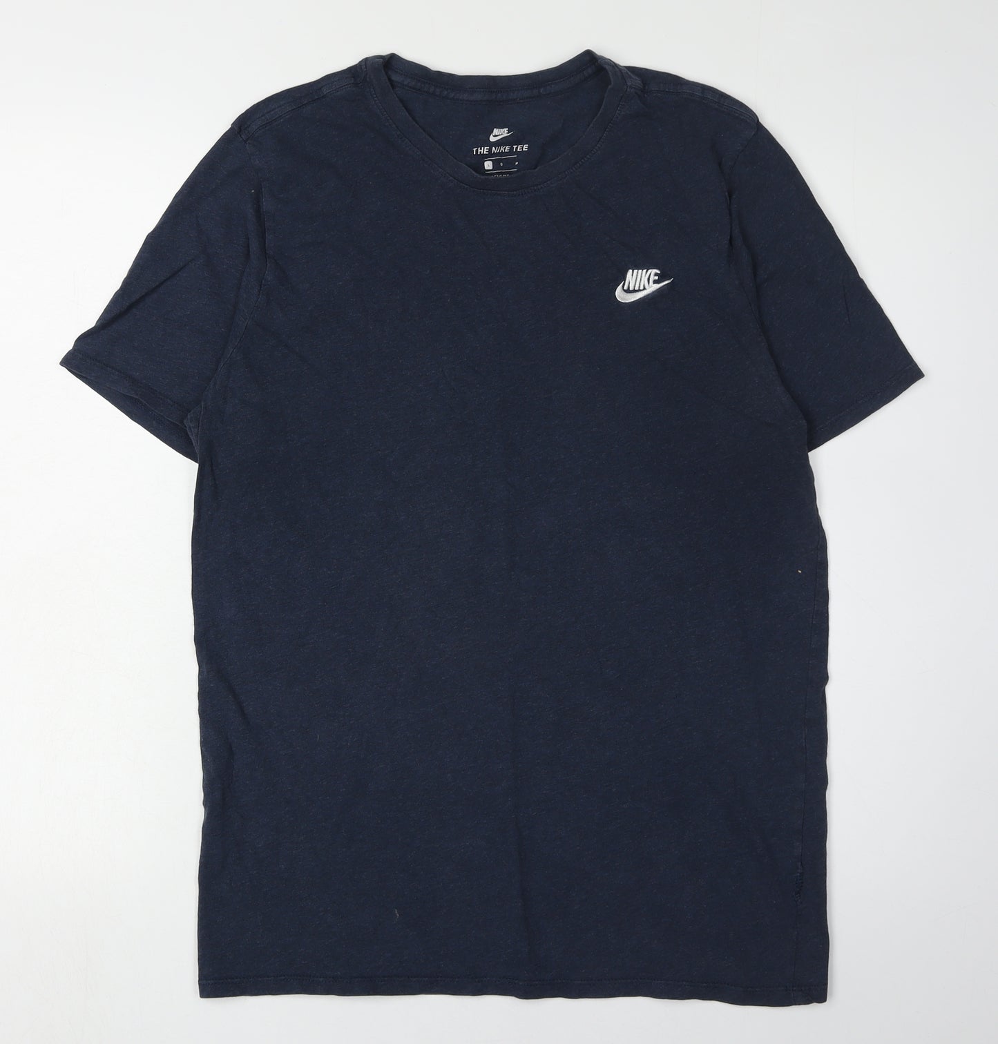 Nike Men's Blue Athletic Fit Tee, Size L, Crew Neck