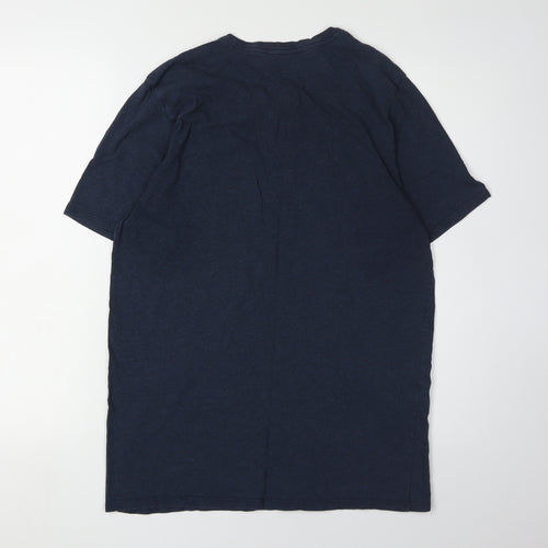 Nike Men's Blue Athletic Fit Tee, Size L, Crew Neck