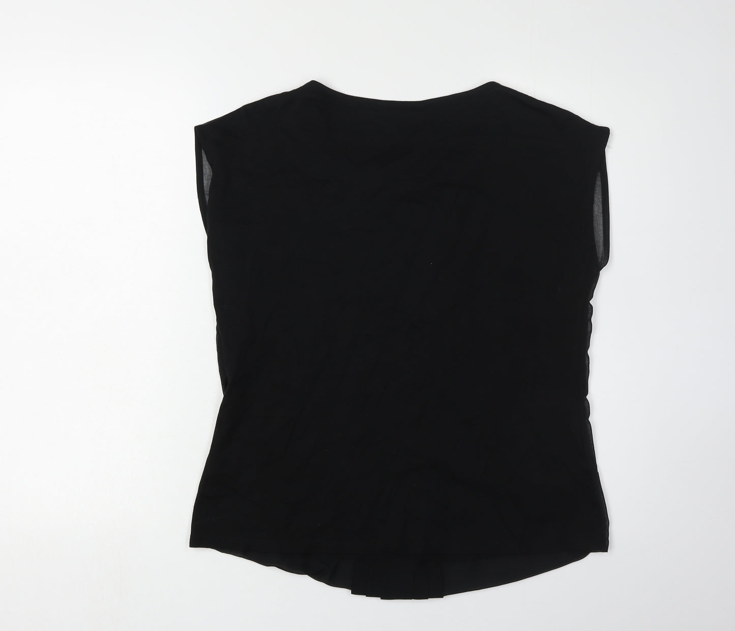 Boden Women's Black Sleeveless Scoop Neck Top Size 12