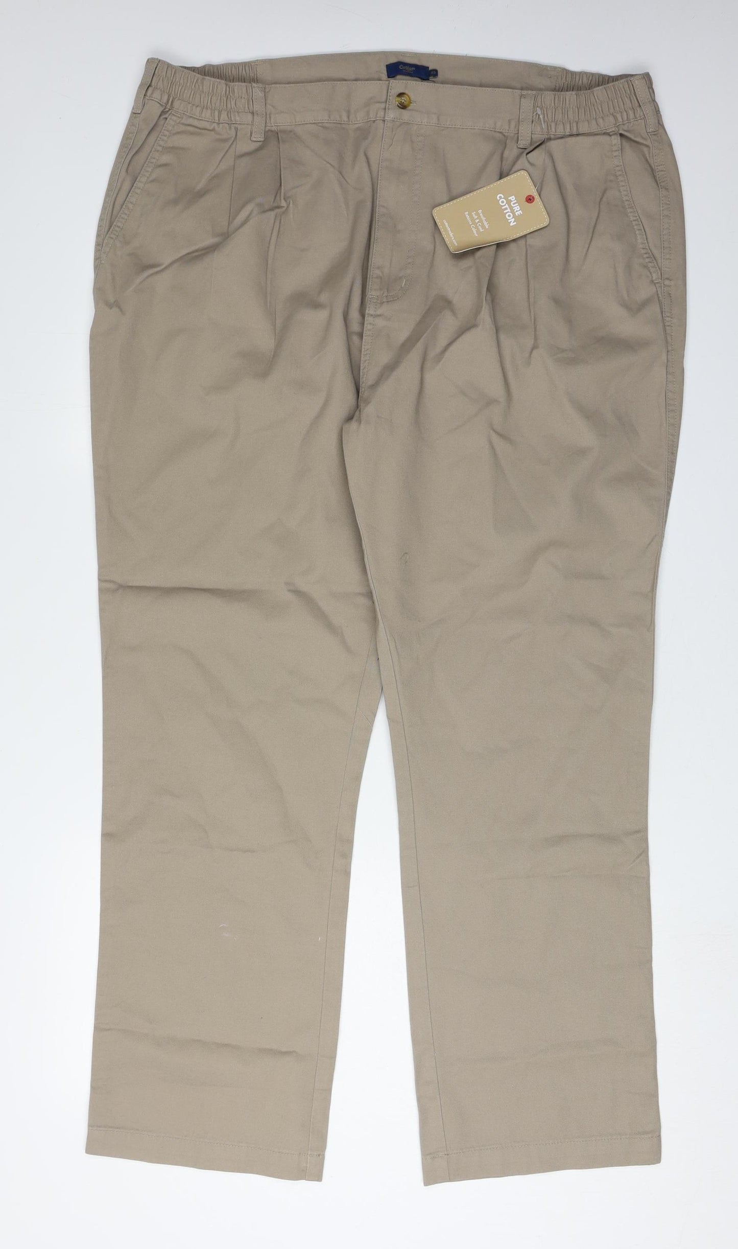 Cotton Traders Men's Beige Chino Trousers Size 42