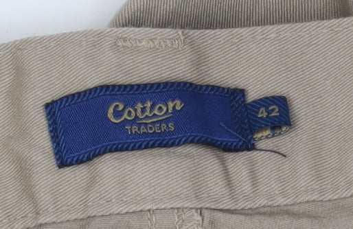 Cotton Traders Men's Beige Chino Trousers Size 42
