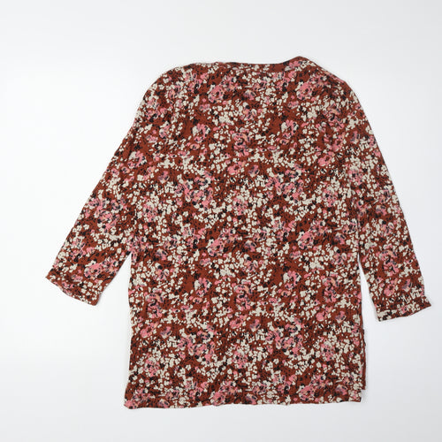 Fat Face Women's Floral 3/4 Sleeve Tunic Top UK 8