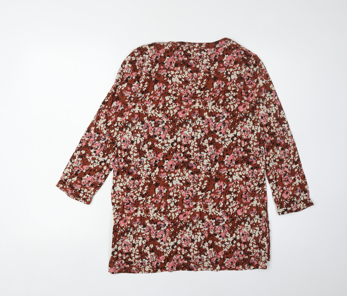 Fat Face Women's Floral 3/4 Sleeve Tunic Top UK 8