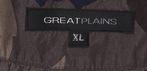 Great Plains Women's Multicoloured XL V-Neck Dress