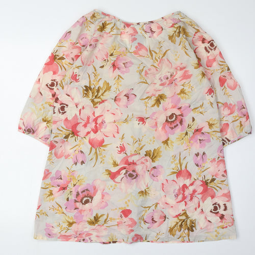 Tom Joule Women's Multicoloured Floral Tunic Blouse M