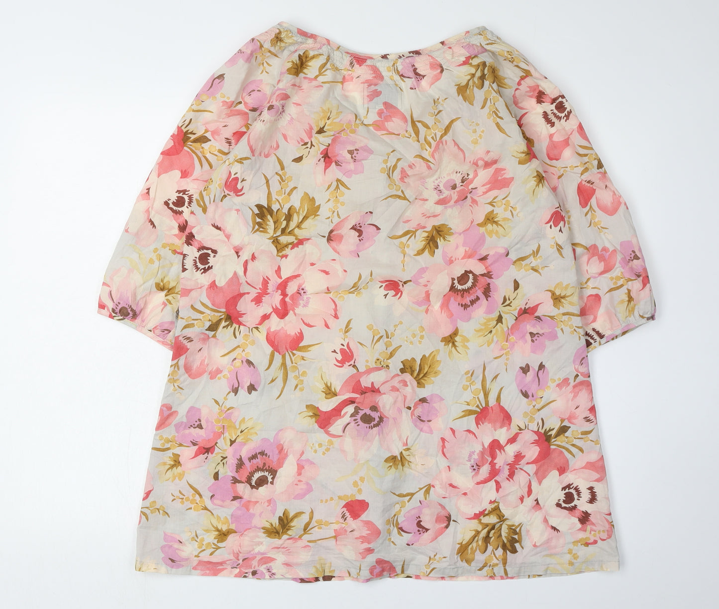 Tom Joule Women's Multicoloured Floral Tunic Blouse M