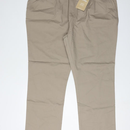 Cotton Traders Men's Beige Chino Trousers Size 42