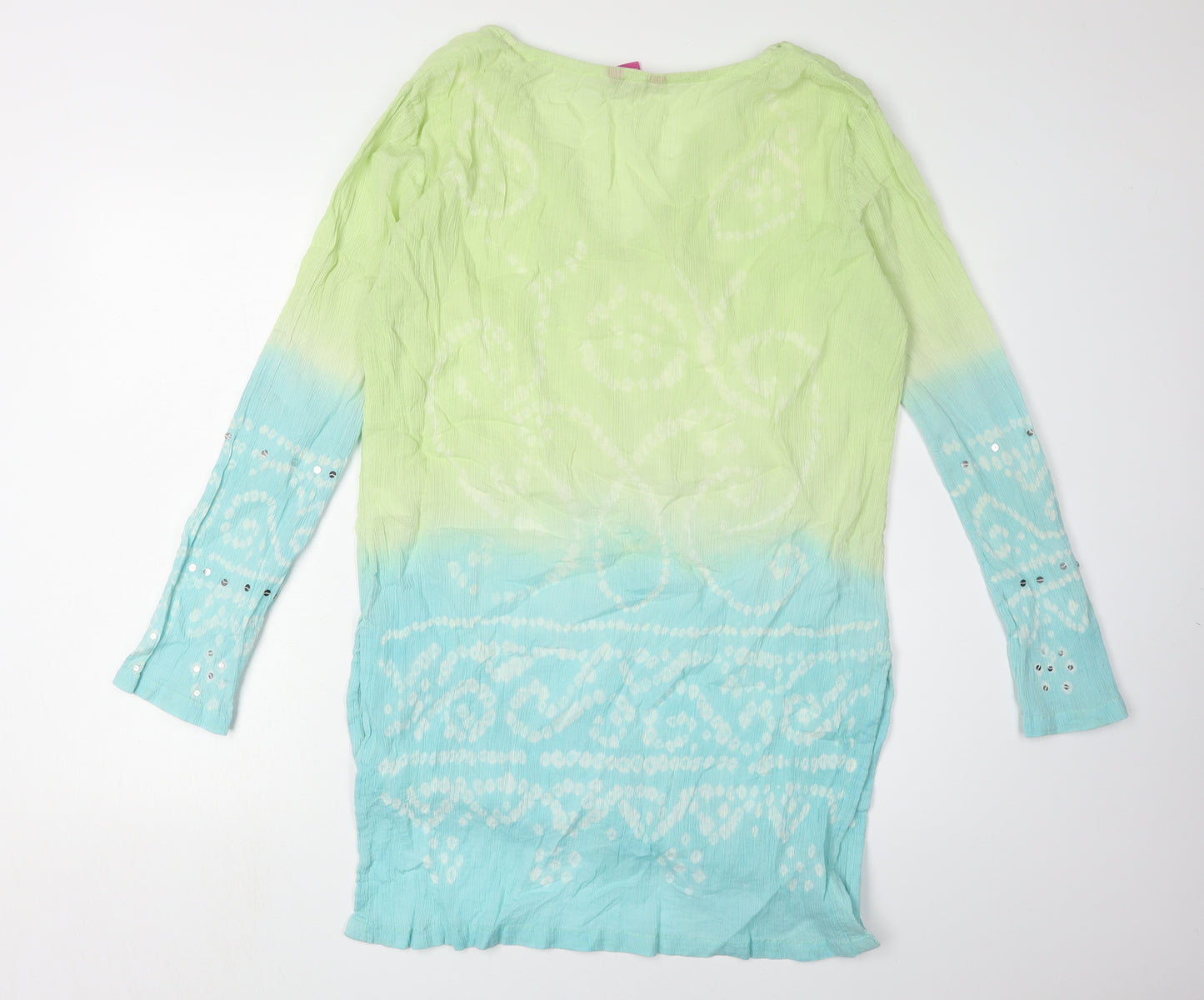 Monsoon Women's Multicoloured Size 16 Tie Dye Dress