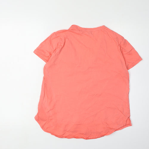 Ted Baker Women's Pink V-Neck T-Shirt, Size 8