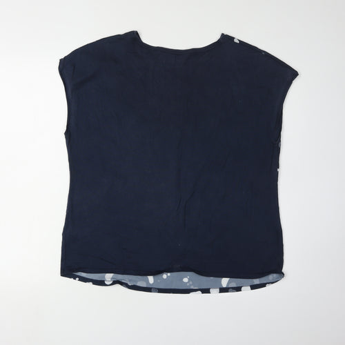 Ted Baker Women's Blue Geometric Blouse Size 12