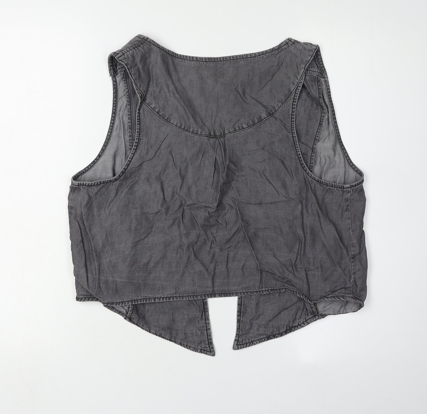 Marks and Spencer Grey Sleeveless Studded Blouse 16