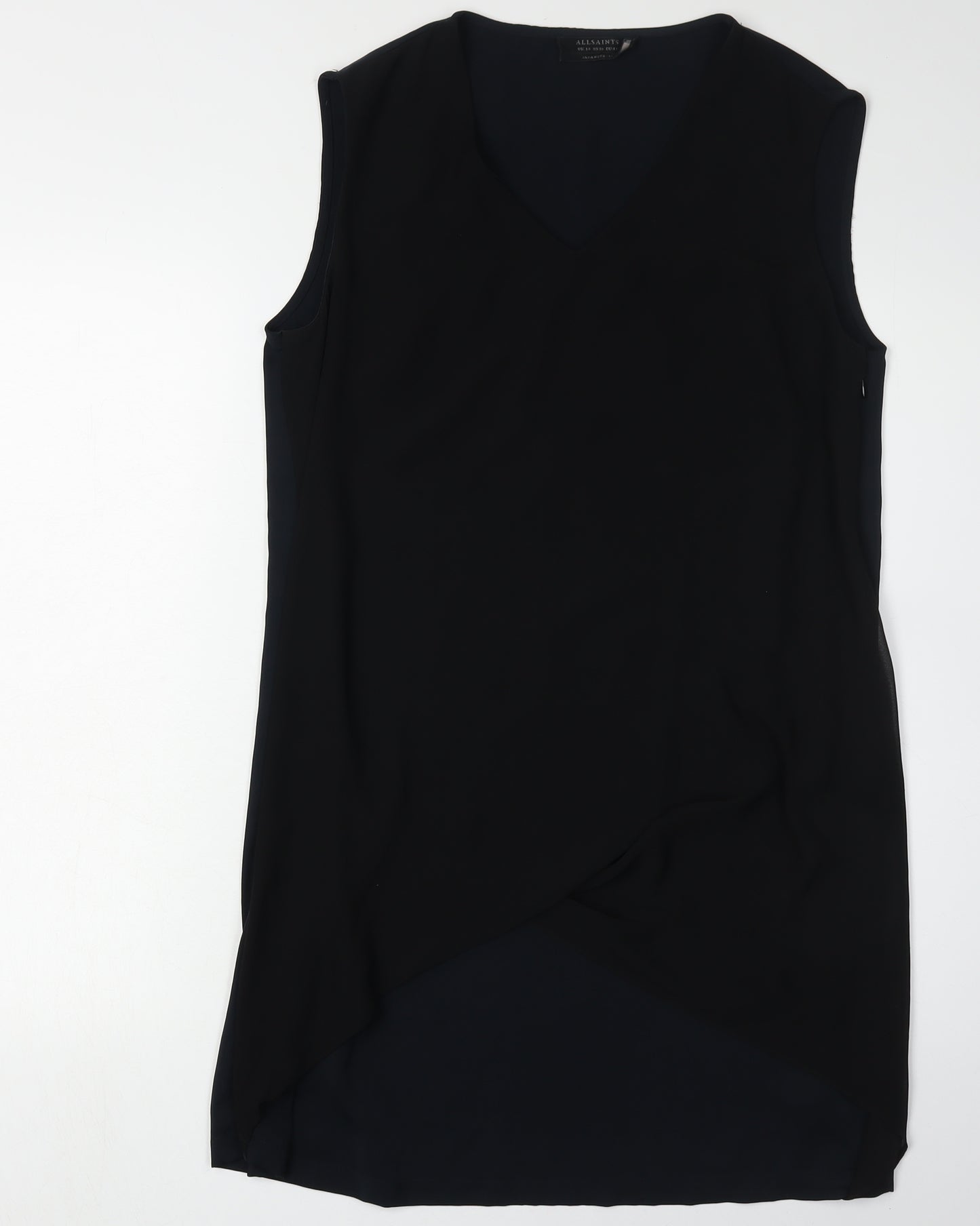 AllSaints Women's Black Asymmetric Dress UK 14