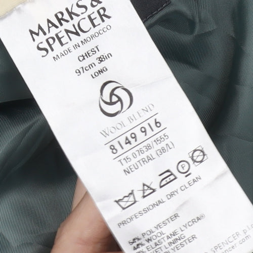 Marks and Spencer Grey Men's Suit Jacket 38L