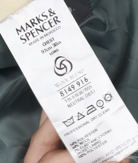 Marks and Spencer Grey Men's Suit Jacket 38L