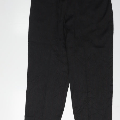 Burtons Men's Black Pleated Trousers 36 in