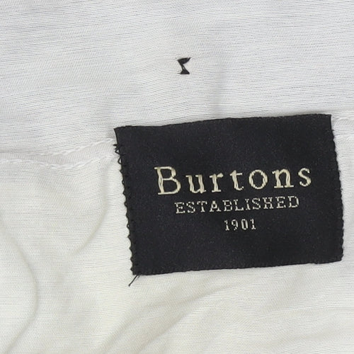 Burtons Men's Black Pleated Trousers 36 in