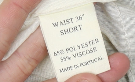 Burtons Men's Black Pleated Trousers 36 in