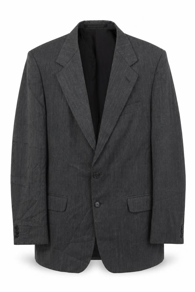 Front view of Marks & Spencer Men's Grey Single-Breasted Blazer 40L