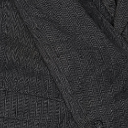 Marks and Spencer Men's Grey Single-Breasted Blazer 40L