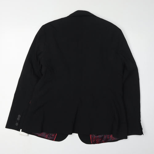 ClubClass Women's Black Suit Jacket, Size 16, Classic Fit
