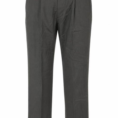 Pinstripe Men's Green Trousers, Size 34, Formal Wear