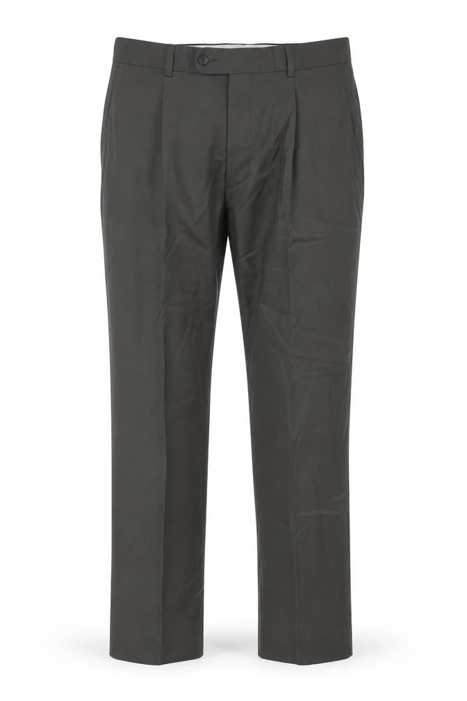 Pinstripe Men's Green Trousers, Size 34, Formal Wear