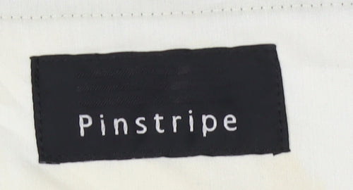 Pinstripe Men's Green Trousers, Size 34, Formal Wear