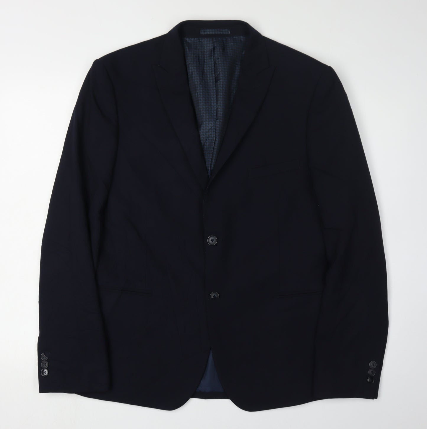 M&S Men's Blue Slim Fit Blazer, Size 42R, Formal Style